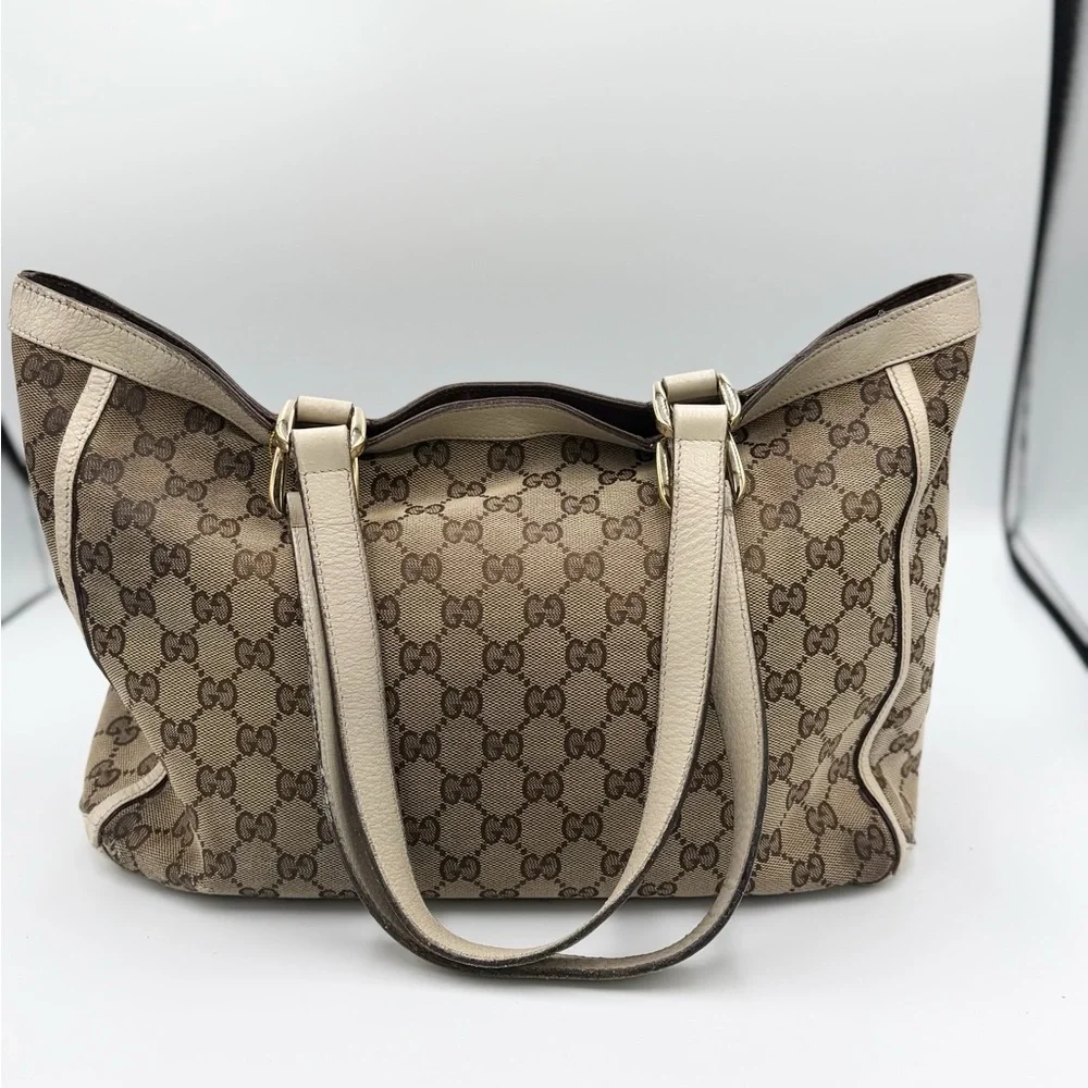 Gucci Beige and Brown Monogram Shoulder Bag And Wallet (Pelove) - Picture 4 of 15